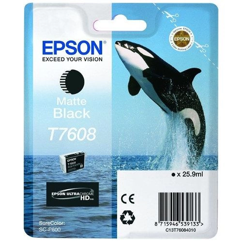 Epson T7608 Matte Black (Genuine)