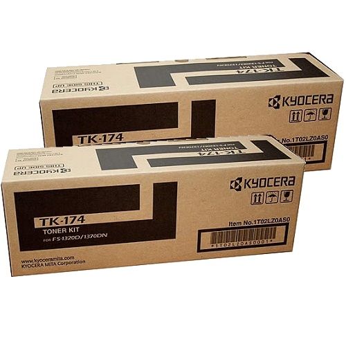 2 Pack Kyocera TK-174 Genuine Toner Cartridges