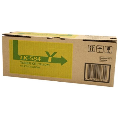 Kyocera TK-584Y Yellow Genuine Toner Cartridge