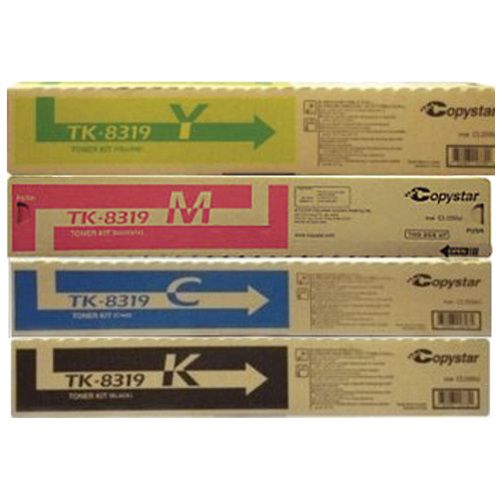8 Pack Kyocera TK-8319 Genuine Toner Cartridges