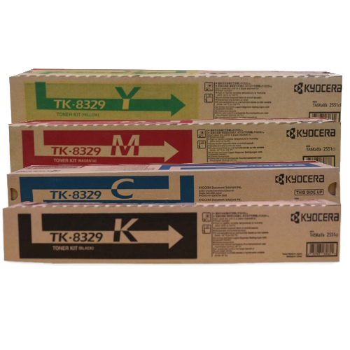 4 Pack Kyocera TK-8339 Genuine Toner Cartridges