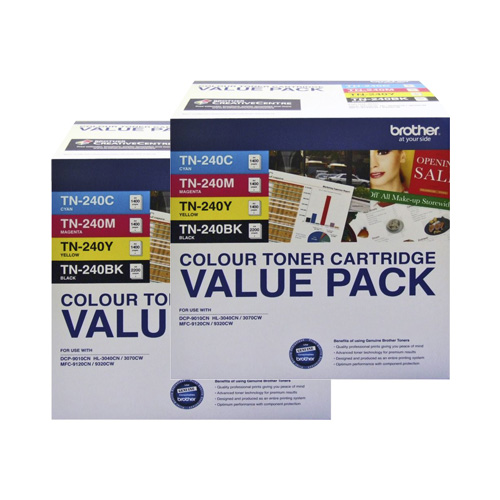 8 Pack Brother TN-240 Genuine Toner Cartridges
