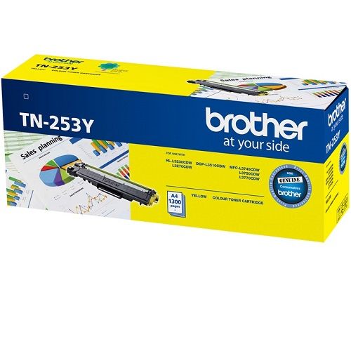 Brother TN-253Y Yellow Genuine Toner Cartridge