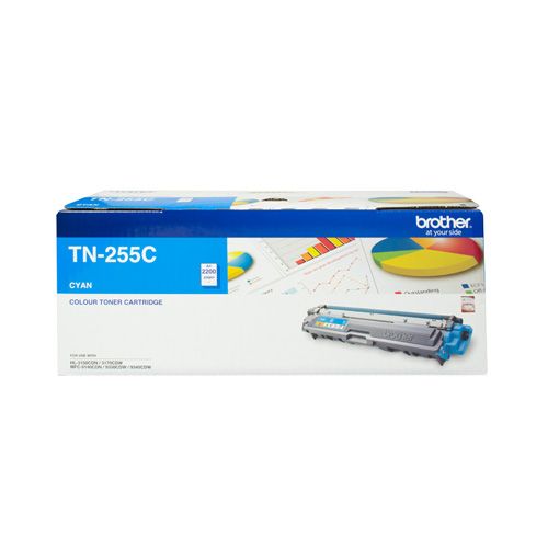 Brother TN-255C Cyan High Yield Genuine Toner Cartridge