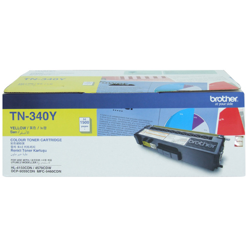Brother TN-340Y Yellow Genuine Toner Cartridge