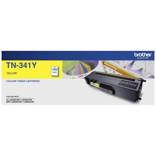Brother TN-341Y Yellow Genuine Toner Cartridge