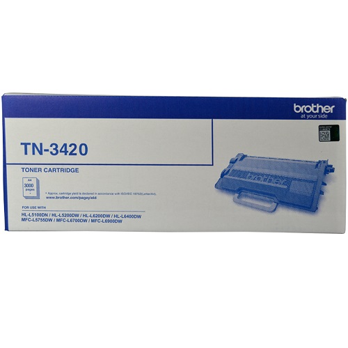 Brother TN-3420 Black Genuine Toner Cartridge