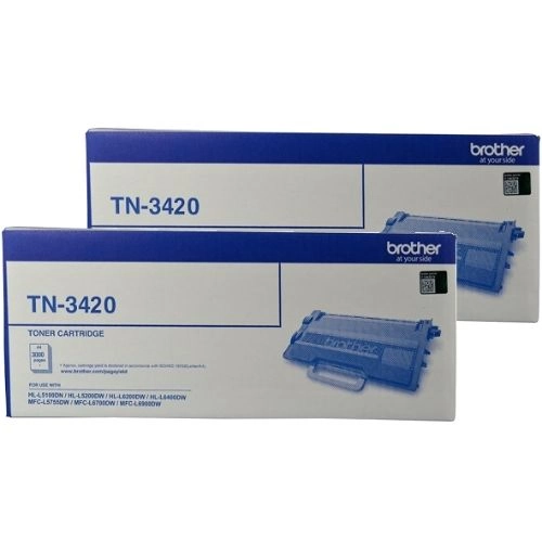 Brother TN-3420 2 Pack Bundle (Genuine)