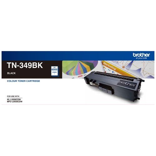 Brother TN-349BK Black Genuine Toner Cartridge