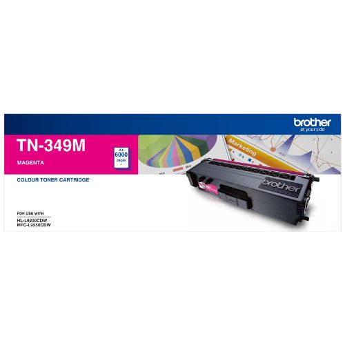 Brother TN-349M Magenta Genuine Toner Cartridge