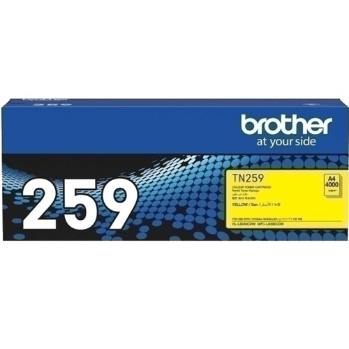 Brother TN259Y Yellow Extra High Yield Genuine Toner Cartridge Brother TN259Y Yellow Extra High Yield Genuine Toner Cartridge