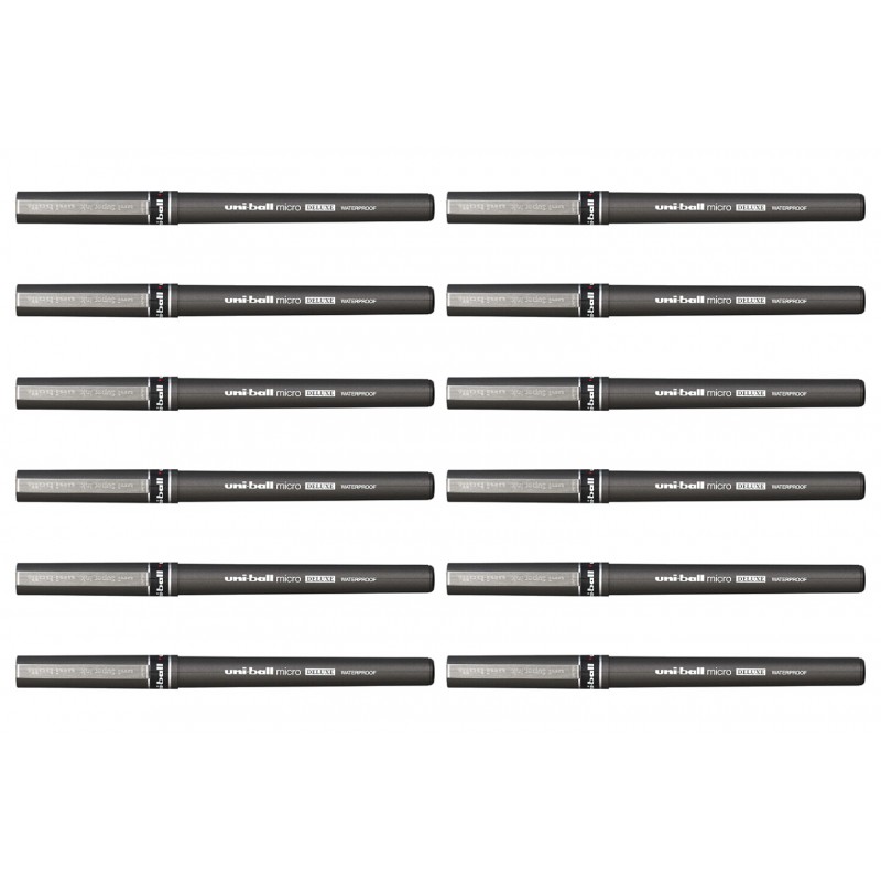 uni-ball Eye Deluxe Liquid Ink Rollerball Pens Red, 0.7 mm, Box of 12 uni-ball Eye Deluxe Liquid Ink Rollerball Pens Red, 0.7 mm, Box of 12