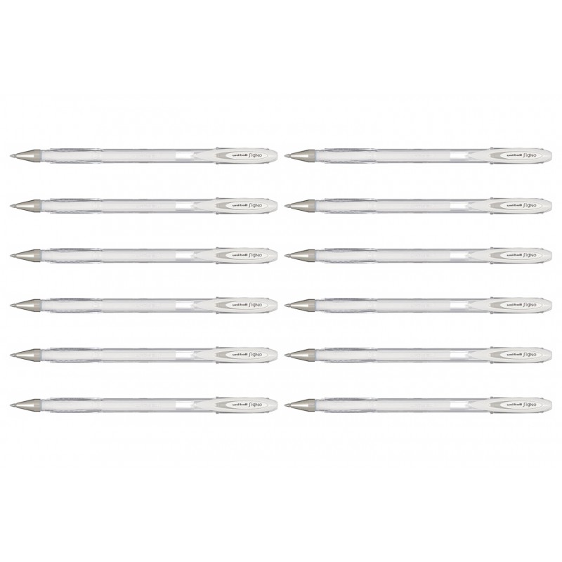 uni-ball Signo Gel Pens Pastel White, 0.7 mm, Box of 12 uni-ball Signo Gel Pens Pastel White, 0.7 mm, Box of 12