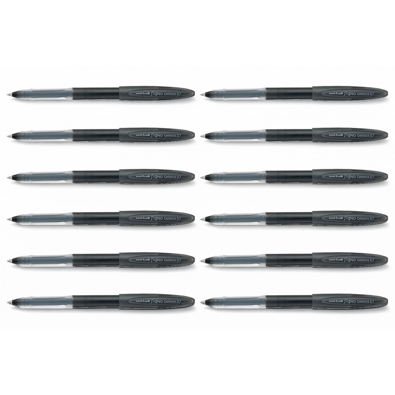 uni-ball Signo Gelstick Gel Ink Pens Black, 0.7 mm, Box of 12 uni-ball Signo Gelstick Gel Ink Pens Black, 0.7 mm, Box of 12