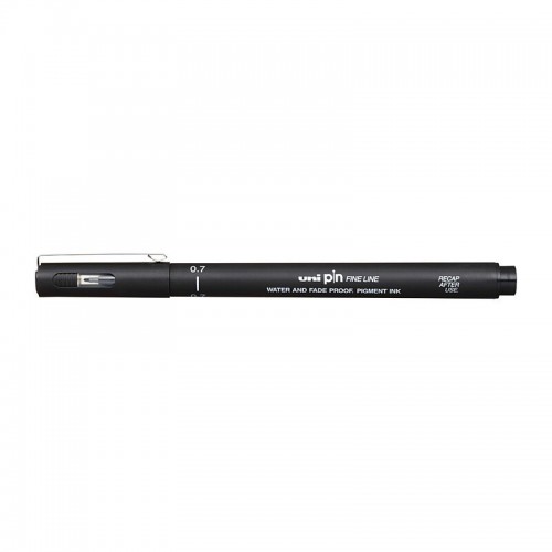 uni Pin Fineliner Pens 0.7 Black - Box of 12 uni Pin Fineliner Pens 0.7 Black - Box of 12