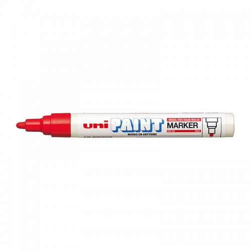 uni Paint Markers PX-20 Medium Bullet Tip - Red - Box of 12 uni Paint Markers PX-20 Medium Bullet Tip - Red - Box of 12