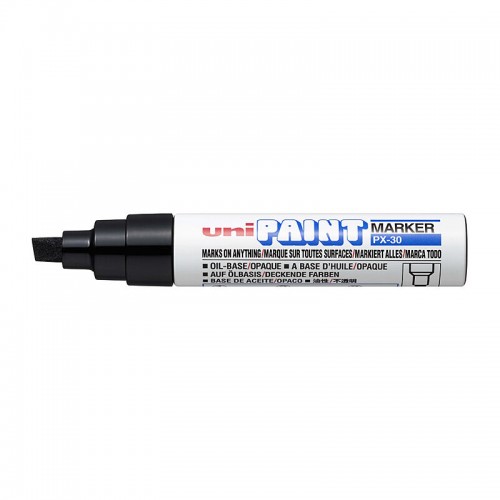 uni Paint Marker PX-30 Bold Chisel Tip - Black uni Paint Marker PX-30 Bold Chisel Tip - Black