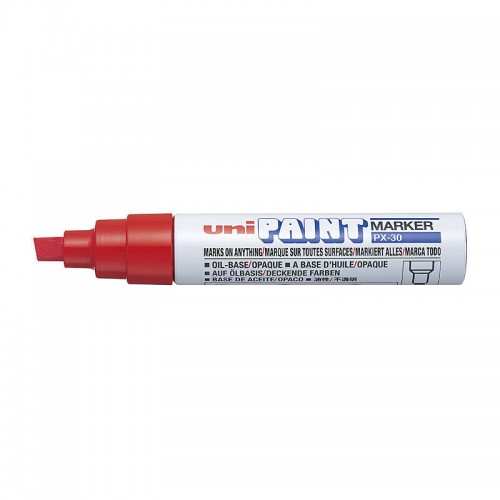 uni Paint PX-30 Marker - Bold Chisel Tip - Red uni Paint PX-30 Marker - Bold Chisel Tip - Red