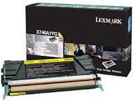 Lexmark X746A1YG Yellow Genuine Toner Cartridge