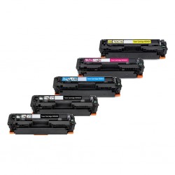 5 Pack HP Compatible 416A Toner Cartridges (W2040A-03A)