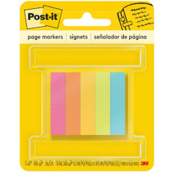 Post-It Page Marker 670-5ASST - Pack of 5 - Box of 6
