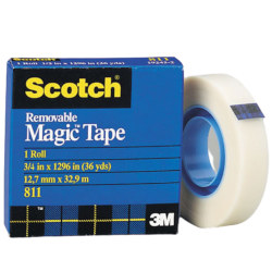 Scotch Magic Tape 811 12mm - Box of 12
