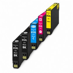5 Pack Epson Compatible 812XL Ink Cartridges