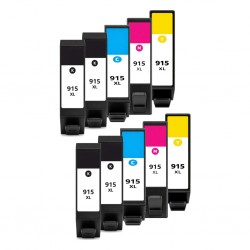 10 Pack Compatible HP 915XL Ink Cartridges