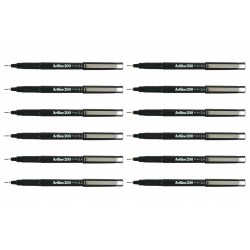 Artline 200 Fineliner Pen 0.4mm Black - Box of 12