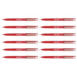 Artline 200 Fineliner Pen 0.4mm Red - Box of 12