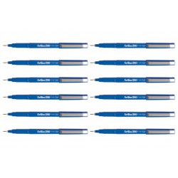 Artline 200 Fineliner Pen 0.4mm Blue - Box of 12