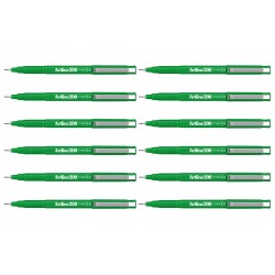 Artline 200 Fineline - 0.4mm Green - Box of 12