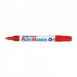 Artline 400 Paint Marker 2.3mm Bullet Tip Red - Box of 12