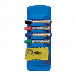 Artline 577 Whiteboard Caddy Starter Kit with Markers