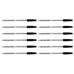 Artline Smoove Ballpoint Pen Medium Black - Box of 12