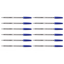 Artline Smoove Ballpoint Pen Medium Blue - Box of 12