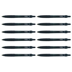 Artline Ikonic 8410 Ballpoint Pen Retract Grip Black - Box of 12