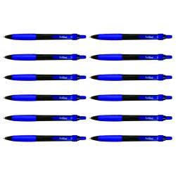 Artline Ikonic 8410 Retractable Ballpoint Pens - Blue - Pack of 12