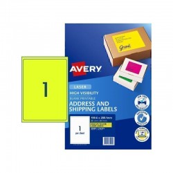 Avery Shipping Label L7167FY 1UP - Pack of 25