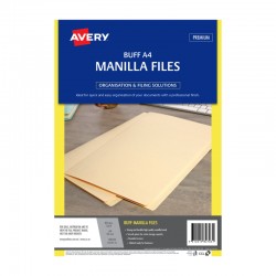 Avery A4 Manilla Folders Buff - Pack of 20
