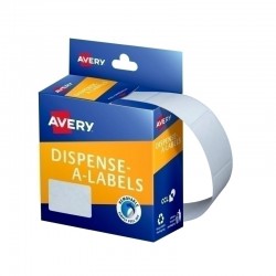 Avery White Rectangle Dispenser Stickers - 32 x 24 mm - 420 Labels - 1 Roll