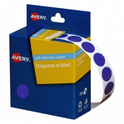 Avery Blue Dispenser Dot Stickers - 14 mm - 1050 Labels - 1 Roll
