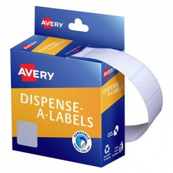 Avery Square Dispenser Stickers - 19 x 19 mm - 900 Labels - 1 Roll