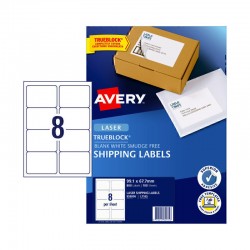 Avery Shipping Labels with Trueblock - 99.1 x 67.7 mm 8UP - 800 Labels - 100 Sheets