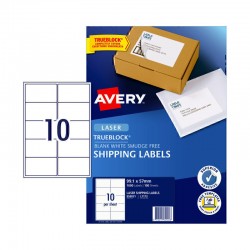 Avery Shipping Labels with Trueblock - 99.1 x 57 mm 10UP - 1000 Labels - 100 Sheets