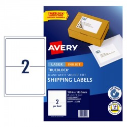 Avery eCommerce Shipping Labels - 199.6 x 143.5 mm 2UP - 20 Labels - 10 Sheets
