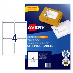Avery eCommerce Shipping Labels - 99.1 x 139 mm 4UP - 40 Labels - 10 Sheets