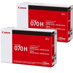 2 Pack Canon CART070H Genuine Toner Cartridges