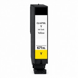 Canon Compatible CLI-671XLY Yellow High Yield Ink Cartridge