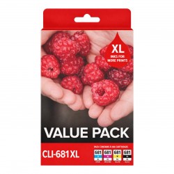 4 Pack Canon CLI-681XL Genuine Ink Cartridges